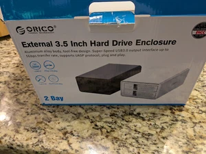 ORICO External Hard Drive Enclosure 2 Bay - 3.5 Inch - Bild 1 von 3