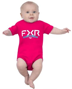 FXR Podium Infant Short Sleeve Onesie Razz/Sky Blue - Picture 1 of 3