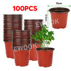 100pcs Plastic Plant Flower Pots Nursery Seedlings Garden Plant Pot Container Ne