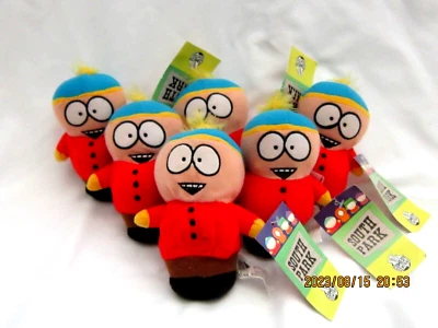 6pc South Park 5" Cartman Blue/Yellow Hat & Red Outfit Plush Beanie Toy-New!BoxO - Image 1 of 2
