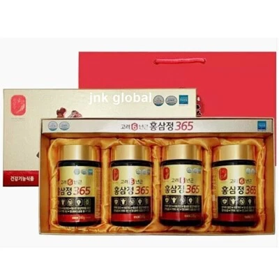 Korean 6 Years Red Ginseng Extract 365 Saponin Panax 240g 4ea + Trarck - Image 1 of 4