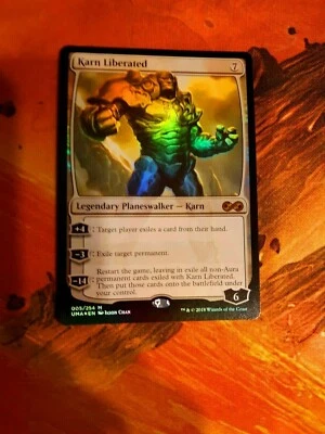 KARN LIBERATED Foil Planeswalker ULTIMATE MASTERS Magic the Gathering MINT/NM MT - Image 1 of 4