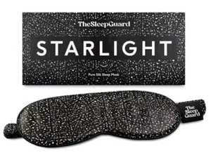 Pure Silk Sleep Mask Starlight Pattern NIOB - Picture 1 of 6
