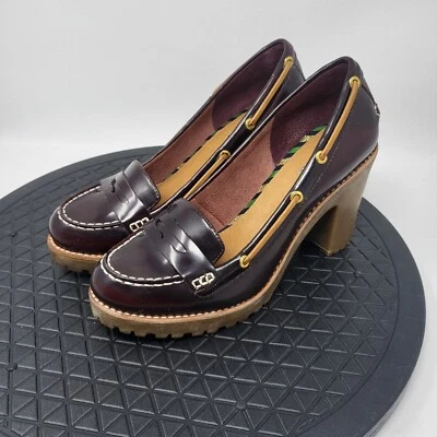 Sperry Top-Sider  Women Size 8M Burgundy Patent Leather Heels - Image 1 of 4