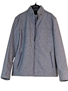 Dockers Gray Long Sleeve Hidden Hood Insulated Waterproof Jacket Coat Sz Large - Picture 1 of 7