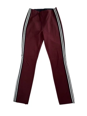 Rag & Bone Women’s Simone Cropped Burgundy Track Stripe Ponte Pants XS - Image 1 of 4