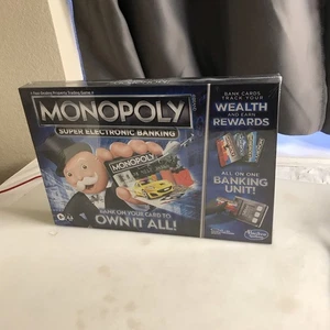Monopoly Super Electronic Banking Board Game Electronic Banking Unit NEW SEALED - Picture 1 of 4