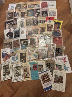 Wholesale Lot X 54 Patterns Crafts Sewing Quilting Ornaments Bags Patchwork (8 - Image 1 of 4