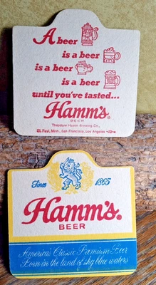 Hamm's Beer Coaster's... vintage años 50... St. Paul Mn. Lote 2 Foto 1 de 2