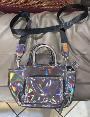 Kendall + Kylie CA56188 Silver Chrome Crossbody Purse - Image 1 of 4