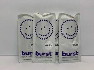 Menge x 4 Burst Ersatzköpfe für elektrische Schallzahnbürste, weiß ~ NEU - Bild 1 von 7