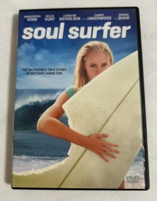 Soul Surfer DVD, 2011 Helen Hunt Carrie Underwood Like New True Story - Image 1 of 4