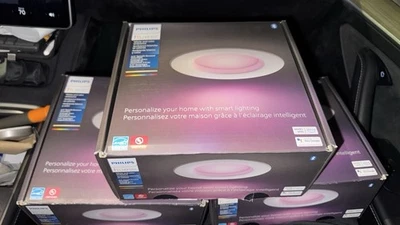 Philips Hue 6” Retrofit Downlight White & Color Ambiance 3-Pack - Image 1 of 4