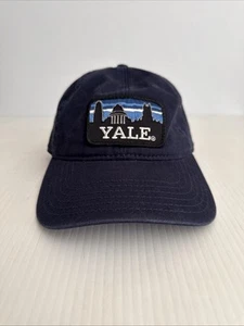 Uscape Apparel Skyline Yale Bulldogs Cotton Buckle Backstrap Cap Hat - Blue OSFA - Picture 1 of 8