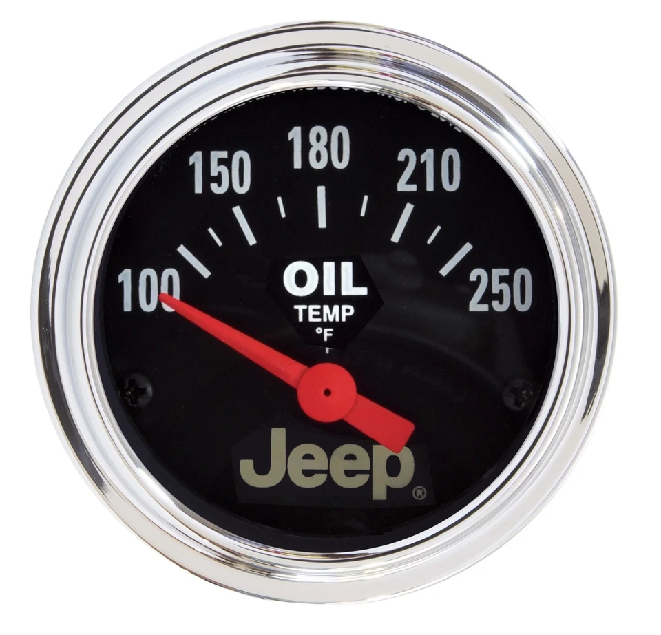 Auto Meter 880429 Officially Licensed Jeep Oil Temperature Gauge - Image 1 of 1