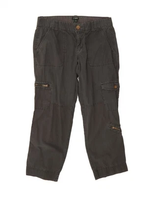 J. Pantalones cargo Crew City Fit para mujer US 4 pequeños W30 L24 grises a cuadros DD12 Foto 1 de 3