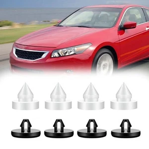 8PCS Stopper Pad Automotives Black+White Bushing Plastic Replacement Practical - Picture 1 of 12
