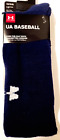 Chaussettes de baseball Under Armour XL 13-16 bleues rembourrées sur le mollet HeatGear neuves