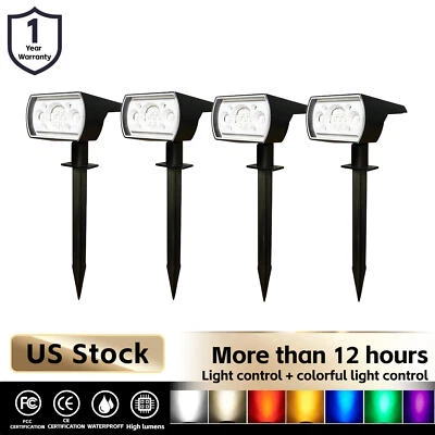 L.F.D Solar Yard Lights Adjustable Bright Waterproof Energy Saving Low Power Pathway