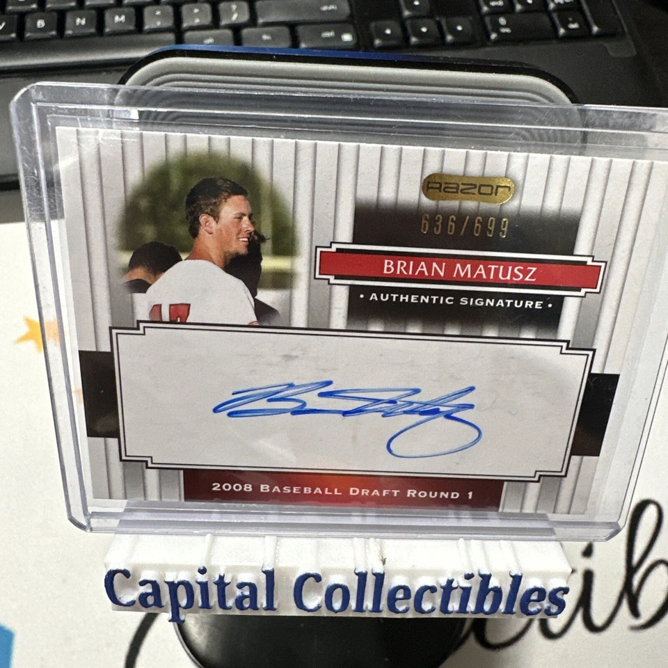 2008 Razor Baseball Brian Matias Auto 636/699 - Image 1 of 1