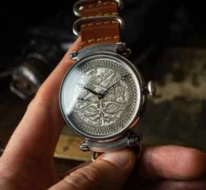 MARRIAGE WATCH. Non-stop re-flight through the North Pole. vintage movement - Picture 1 of 5