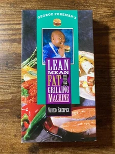 George Foreman's Lean Mean Fat Reducing Grilling Machine Video Recipes VHS - Picture 1 of 2