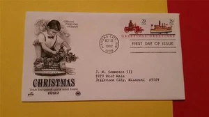 NAVIDAD 1992 JUGUETES para los BUENOS NIÑOS Y NIÑAS * EE. UU. PRIMER DÍA DE EMISIÓN - Imagen 1 de 1