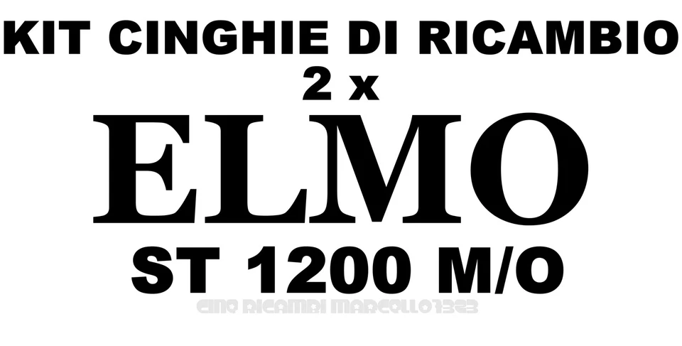 ★KIT CINGHIE DI RICAMBIO 2 x PROIETTORE SUPER 8 mm ELMO ST 1200 M/O★ - Immagine 1 di 1