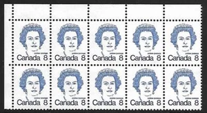 CANADA STAMPS #593 BLOCK OF 10 (NH) FROM 1972-76 - Picture 1 of 2