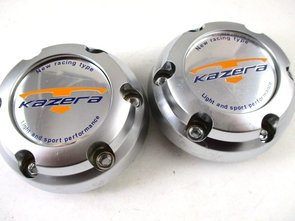 TAPA CENTRAL RUEDA PERSONALIZADA KAZERA 2 1/2"* #TAPA M-455 (PARA 2 TAPAS) Foto 1 de 4