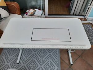 Folding Craft Sewing Table With Drop Down Machine Recess