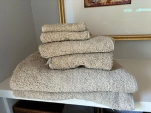 Abyss 100% Egyptian Cotton Color is Linen 6 Towels (bath, hand and guest) - Picture 1 of 10