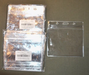 20 Heavy Duty 4.5 x 4.5 Clear Vaccination Name Card Protectors 2 pks of 10  New - Picture 1 of 3