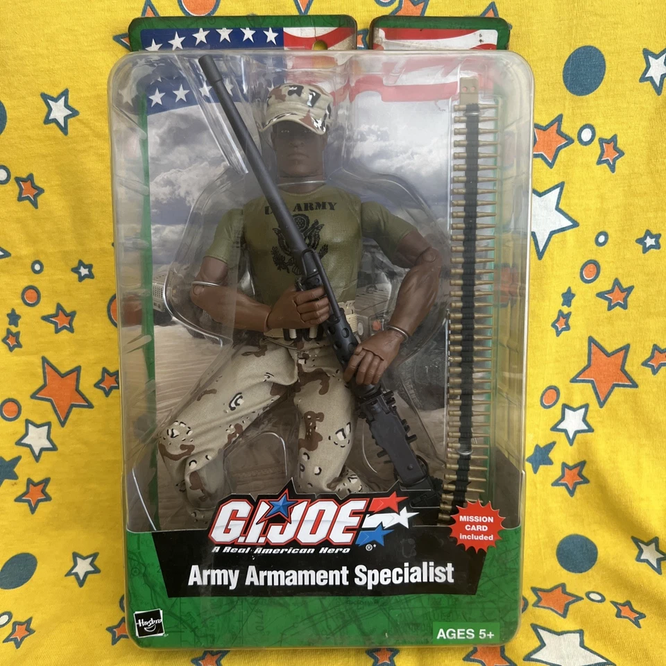 GI Joe Army Armament Specialist 12" African American Action Figure Hasbro 2003 - Image 1 of 4