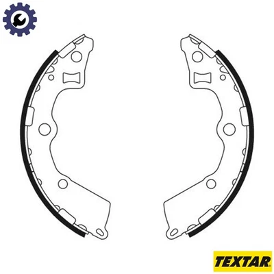 BRAKE SHOE SET 91072900 FOR KIA NAZA D3FA 1.1L 3cyl MORNING IG4HE/G4HC 1.0L 4cyl - Image 1 of 4