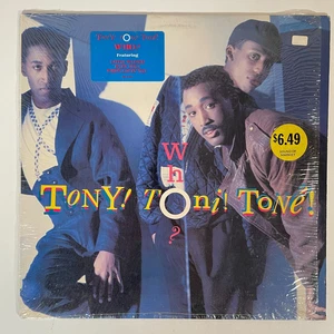 TONY! TONI! TONE! Who? Vinyl LP in SHRINK with HYPE Sticker 1988 VG+ - Foto 1 di 4