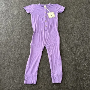 Pijama Kate Quinn 2T púrpura broches de presión y botones bambú viscosa suave elástico - Imagen 1 de 11