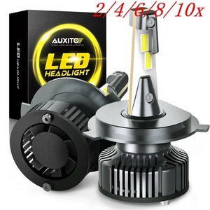 AUXITO H4/9003 LED Headlight bulb Conversion High Low Dual Beam 6000K White 2/4X - Picture 1 of 21