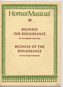 Bicinias of the renaissance for 2 unequal instruments (recorder) - Picture 1 of 3