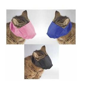 Soft Adjustable Cat Muzzles Perfect For Grooming Three Colors and Muzzle Sizes