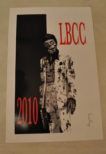 Scarface Zombie Arthur Suydam LBCC 2010 Litho Print Poster 11 x 17 - Picture 1 of 1