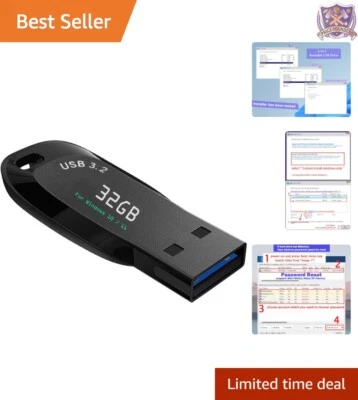 Unidad USB 32 GB 3,2 Gen para instalación rápida de Windows - Soporta UEFI/Legacy Foto 1 de 4