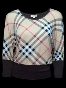 BURBERRY BRIT Damen Designer Longsleeve Oversize stretch monogram Gr.M - Bild 1 von 7