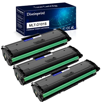 Cartucho de tóner 3PK MLT-D101S compatible para Samsung SCX-3405W SF-760 SCX-3401 Foto 1 de 4