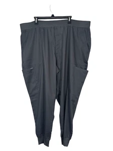 Landau NWT Men's ProFlex Stretch Scrubs Pants Cargo Jogger Zip Fly 3XL Gray - Picture 1 of 9