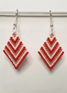 Pendientes mujer V like San Valentín para San Valentín, día de la madre, hecho a mano - Imagen 1 de 3