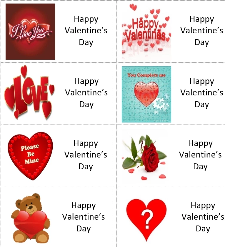 40 x Happy Valentines Day labels/stickers cakes/sweets/gift bags/presents