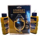 Stanley 47-140 100-Foot FatMax Chalk Line Reel + Two 6oz Chalk Refills 