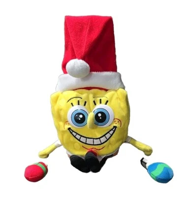 SpongeBob Christmas Holding Ornaments plush by Applause vintage 2003 Rare 7" - Image 1 of 4