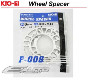 JDM KICS KYO-EI 8mm RIM WHEEL SPACER 4x114 5x100 5x114 5x112 4x100 PCD 98-114 a - Picture 1 of 1